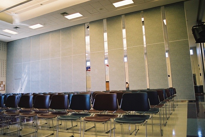Commercial Furniture Office Partition Walls / Sound Insulation Movable Partition Door