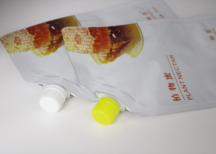 Plastic Liquid Spout Bags With Pour Spout For Fresh Juice Drink Packing