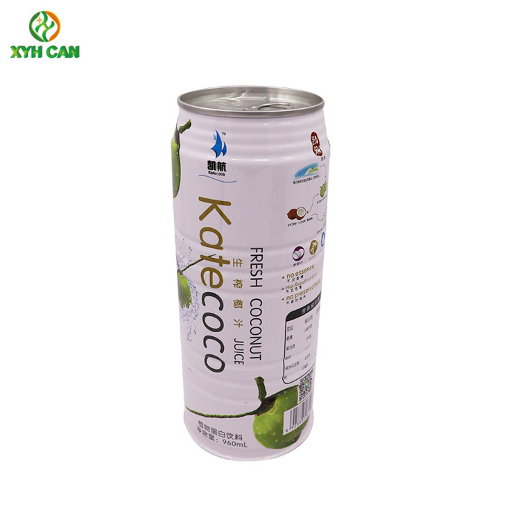 0.25mm Tinplate CMYK Printing Tin Cans for 250ML Beverage SGS