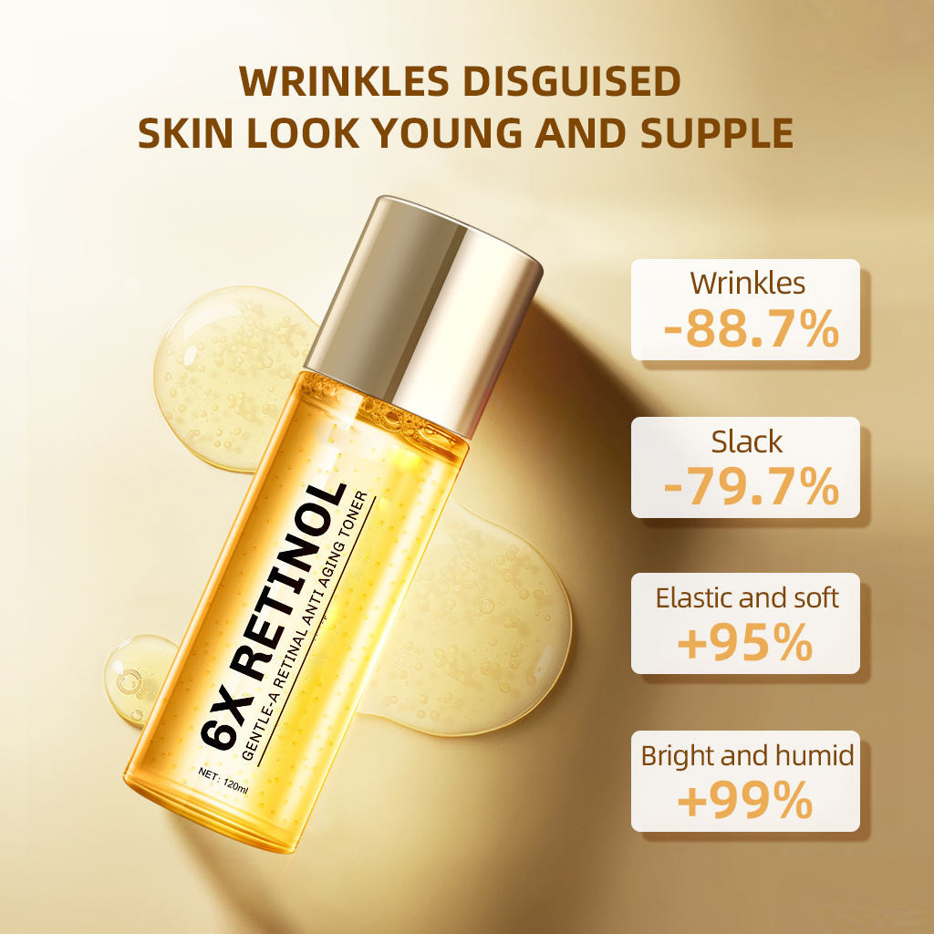OEM ODM 6X Retinol Moisture Soothing Whitening Anti Wrinkle Anti Aging Facial Skin Toner
