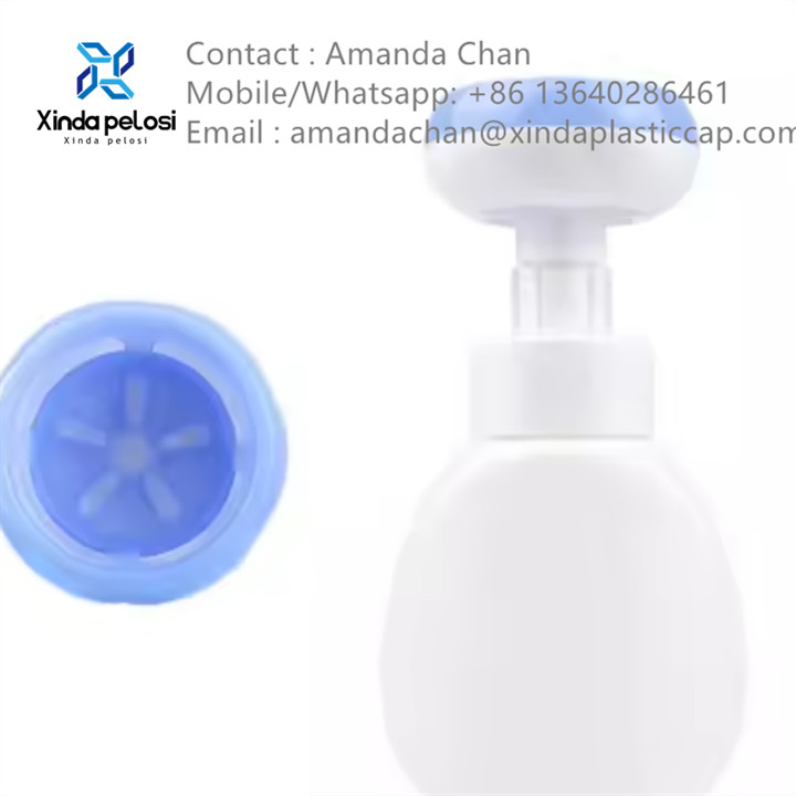 New Design Foam Soap Dispenser Pump For Foaming Rose Flower Skin Care Bottle