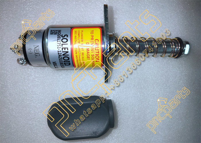 Excavator Spare Parts 1751-12A2U1B1S1A Stop Solenoid 12V Shutoff Valve