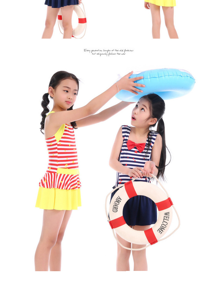Exquisite Striped Girl Exclusive Swimsuit