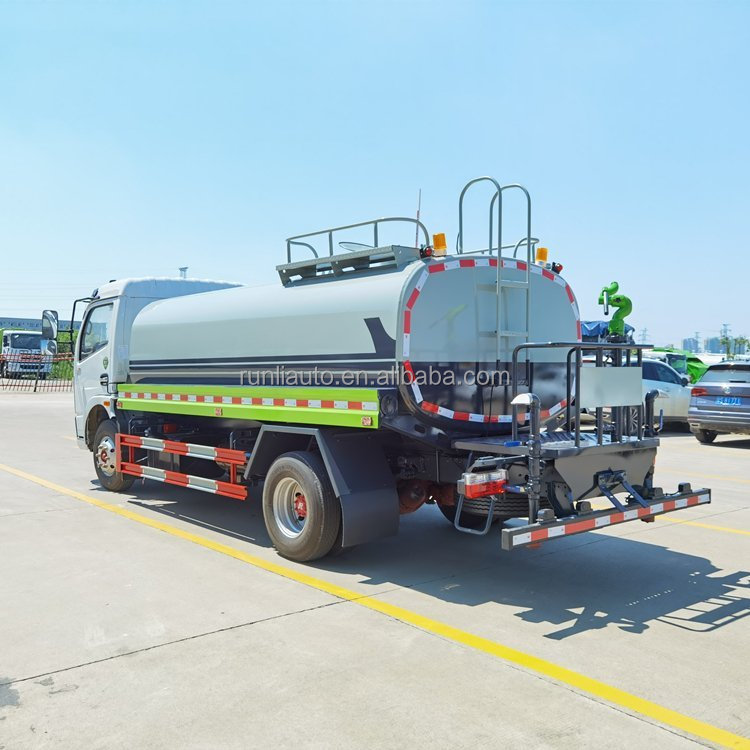 DFAC DongFeng 5000 Litres Water Truck Water Spray Bowser Sprinkle Truck Watering Cart Water Tanker Truck