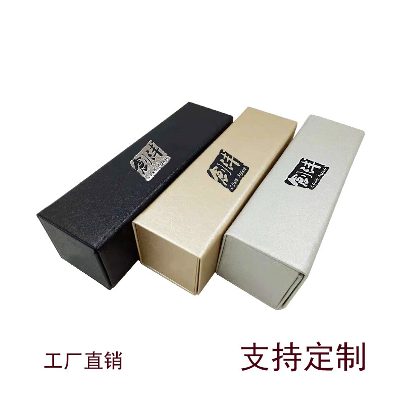 Wholesale Portable PVC Leather Hard Eyeglasses Case Handmade Foldable Glasses Case