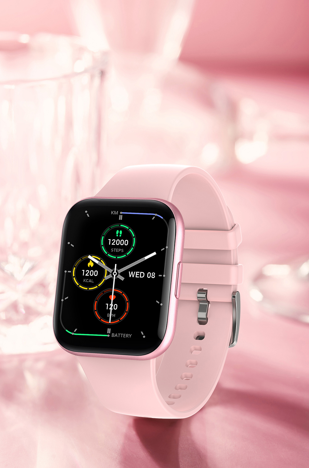 Large Screen 1.69inch Full Touch Smartwatch For Exercise Monitoring