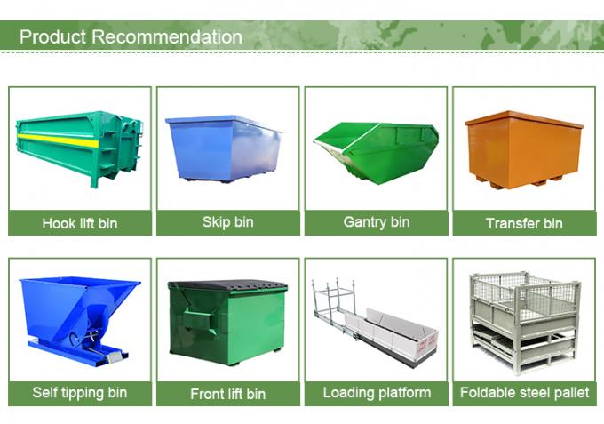 Reinforced Scrap Metal Waste Skip 6 Yard Merrell Bins Glass Recycling Waste Bins Custom 7