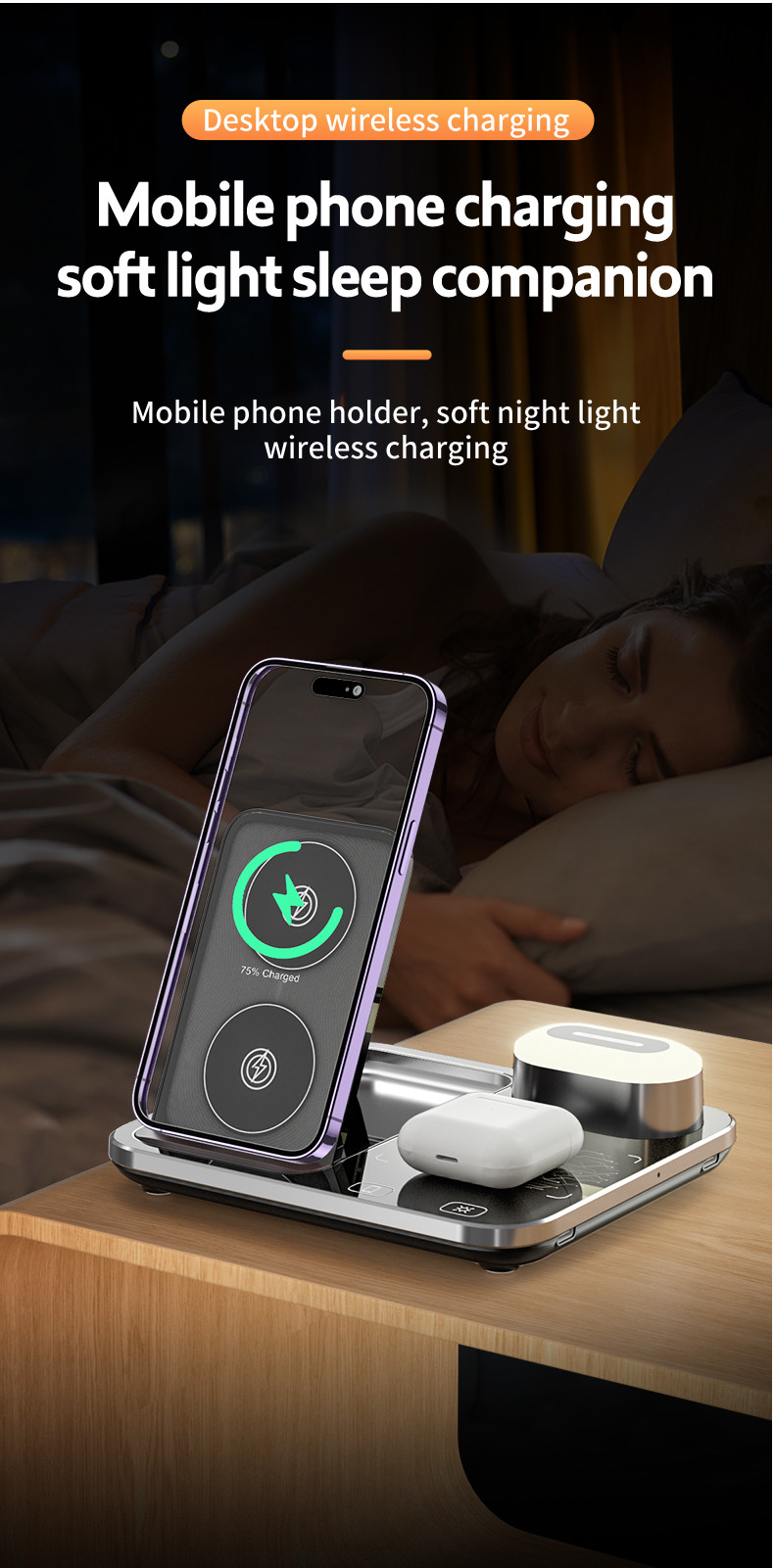 3 In 1 Magnetic Travel Wireless Charging new shaped at 2024