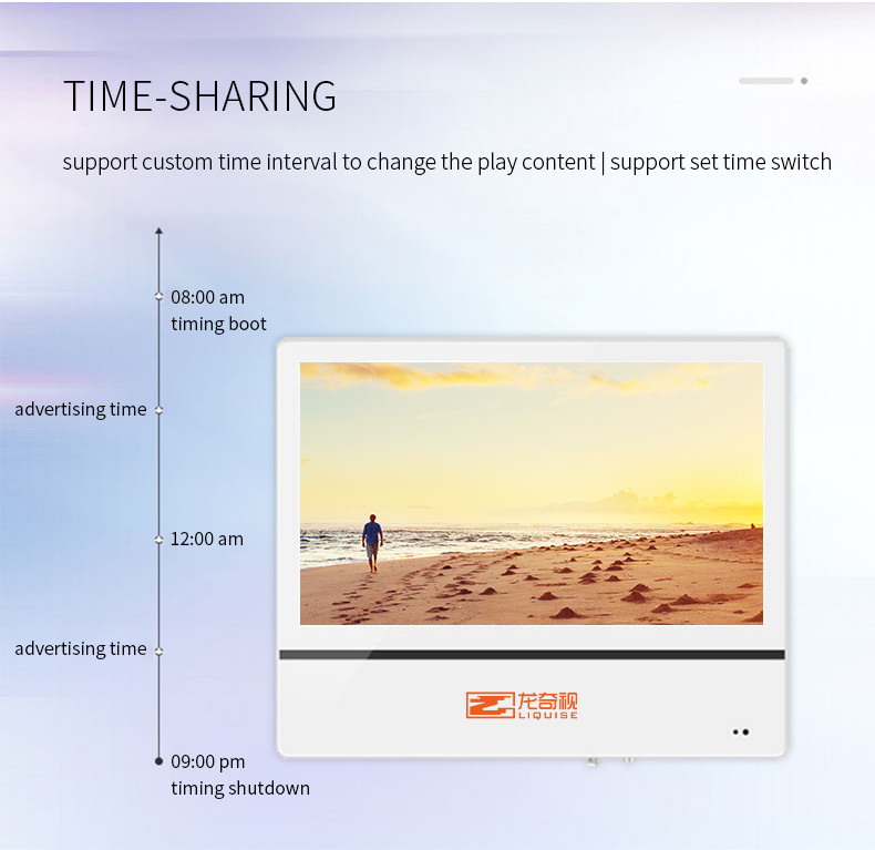 49 55 65 Inch Wall Mounted Advertising Display Android 7.1