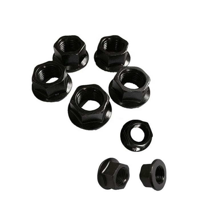 Polished Finish 304 Stainless Steel Hexagonal Flange Nut with Color Zinc Coating