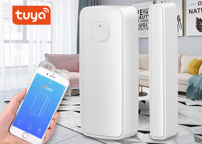 WiFi Door Window Sensor Detector Tuya Wireless Security Alarm Door Sensor Compatible with Alexa,Google Home