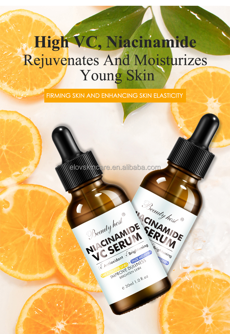 Private Label Anti Aging Anti Wrinkle Vitamin C Facial Serum Skin Care Whitening Brightening VC Face Serum