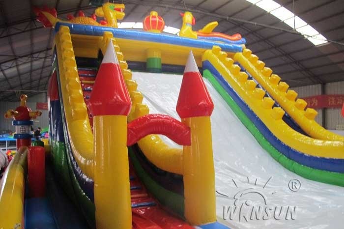 Giant Tiger Commercial Inflatable Bouncer And Slide For Children 18x10m