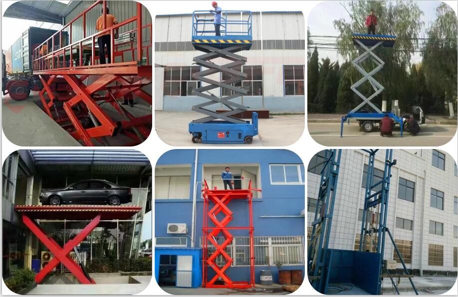 Portable Scissor Lift Elevator Hydraulic Lifting Platform