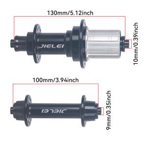 JIELEI Ultralight 4 Claw Alloy Road Bicycle Hub 20/24H Quick-Release Straight