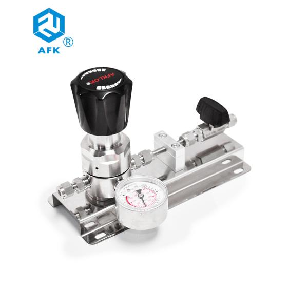 Stainless Steel Secondary Gas Regulator Low Pressure 2.5MPa With Panel / Ball
