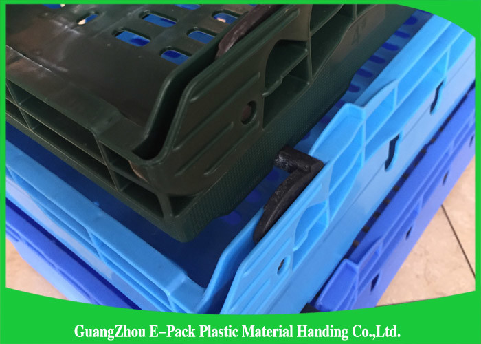 Mesh Transport Green Plastic Food Crates Storage Medicine Recyclable