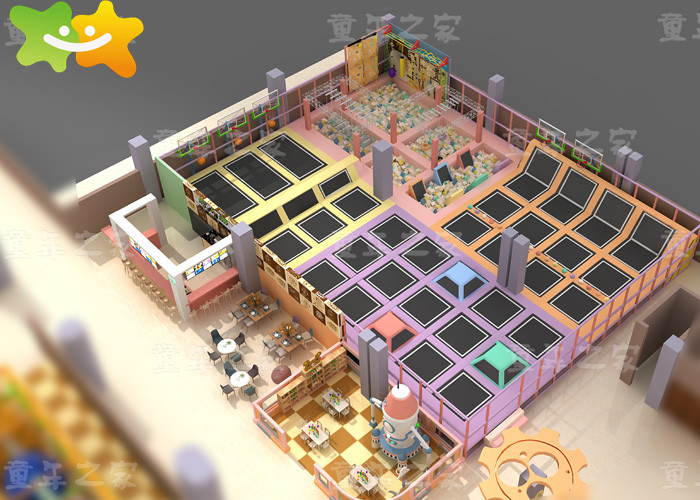 Games 3-12 Years Old Kids Indoor Playground Equipment High Altitude Challenge