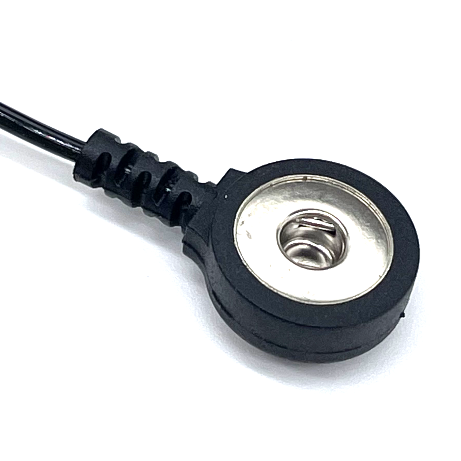 Lead ECG Medical Cables Electrode Snaps Plug To Banana Plug Connector