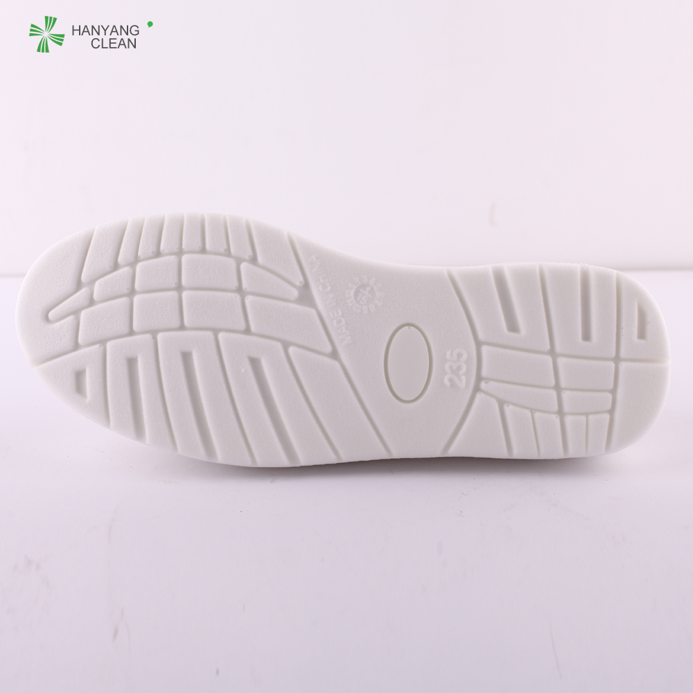 White Canvas Antislip Anti Static Shoes For Pharmaceutical Industrial Workshop