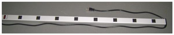 American 7 Outlet Power Strip With Long Cord , Multi Outlet Power Bar UL
