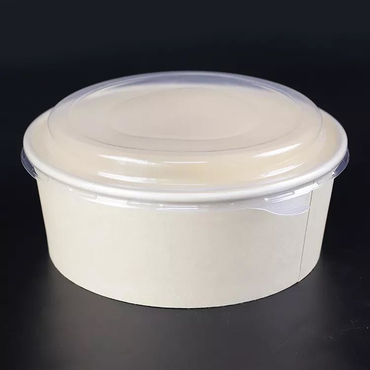 Factory Price Wholesale Restaurant Recyclable White 16oz Disposable Paper Bowl