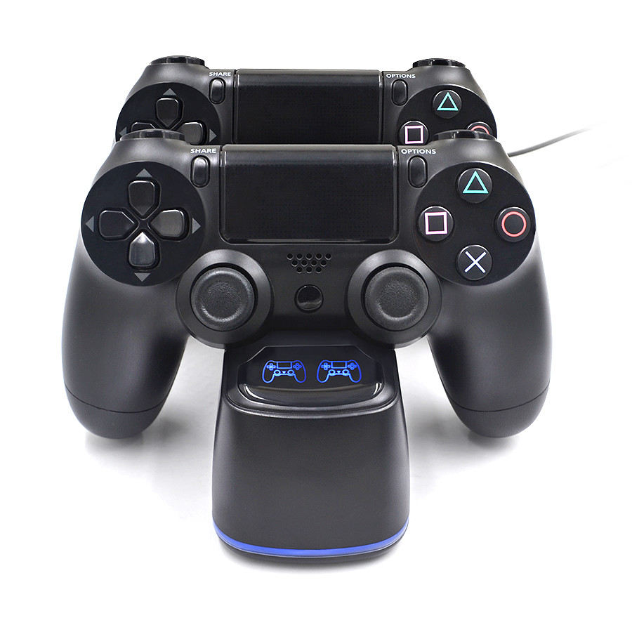 2018 New Dual USB Controller Charger Charging Dock Station with LED Indicator for Ps4 / PS4 Pro / PS4 Slim controllers