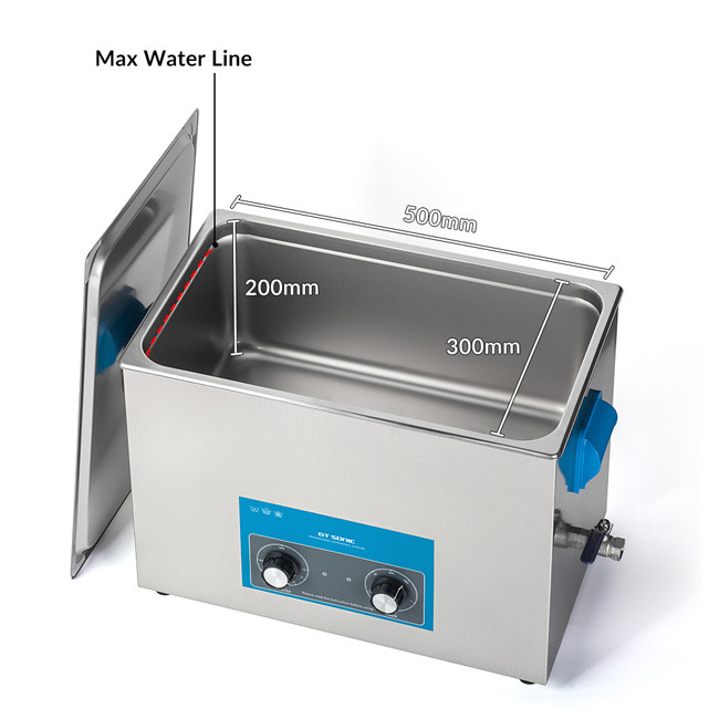 27L Large Capacity Ultrasonic Cleaner With 304 Stainless Steel Tank For Nozzle Auto Parts