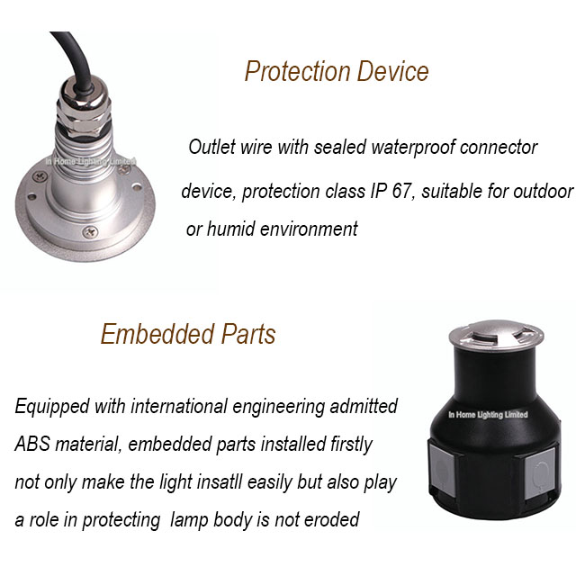 IP67 RGBW Led Underground Lamp Side Emitting Inground Driveway Lights