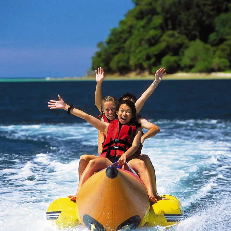 Outdoor Floating Water Park Sea Trampoline Huge Water Inflatable Bungee Trampoline For Sale