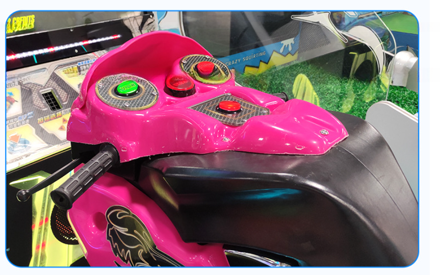 Dreamland double players arcade driving car game machine coin operated motorcycle simulator machine