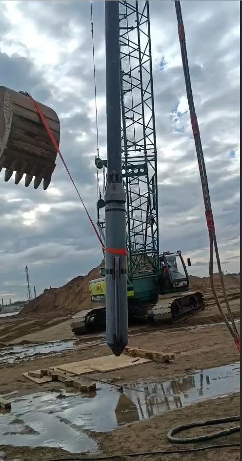 Top Feed Vibroflotation Technique For Compacting Soil Deep Foundation Solutions