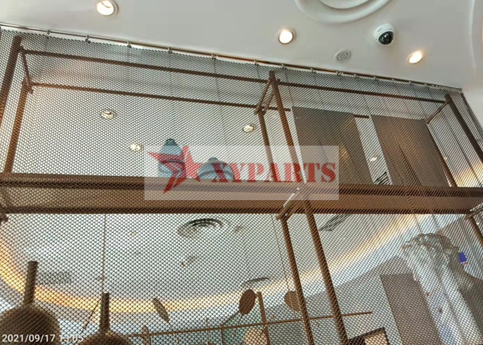 Aluminum Chain Mail Metal Mesh Curtain Used For Space Divider