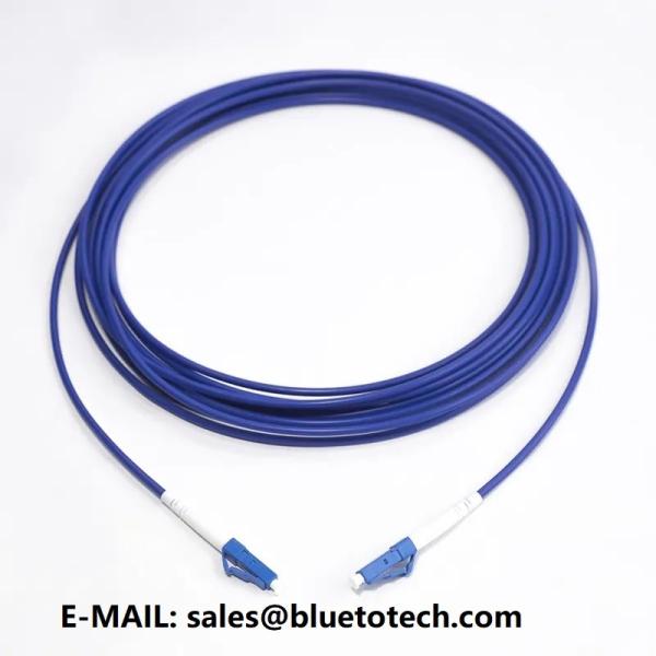 2mm 3mm Armored Fiber Optic Patch Cord LC To LC Fiber Optic Armored Patch Cable