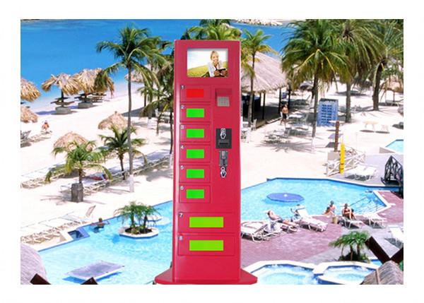 Advertising Information Quick Cell Phone Charging Kiosk for Resorts / Tourist