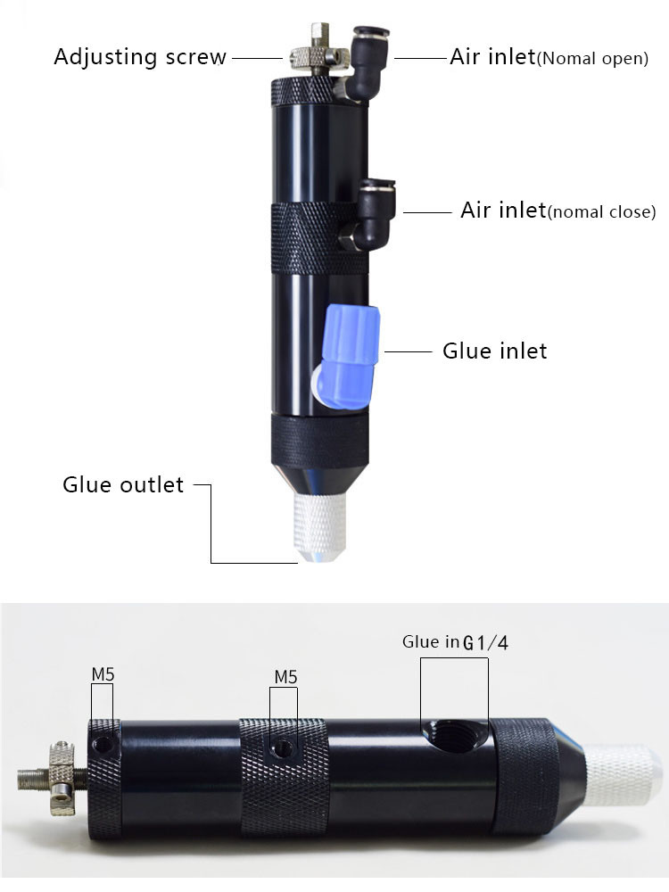 Aluminium Alloy Micro Dispensing Valve Portable Light Weight 260g