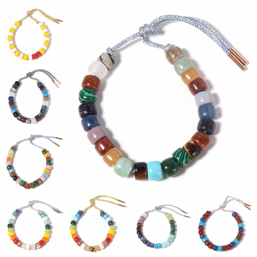 Howlite Natural Stone And Blotch Forte Beads Bracelet Classic Style For Daily