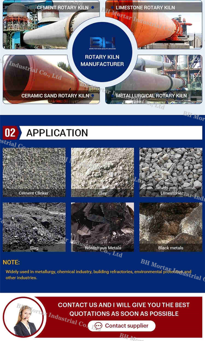 High Automation Horizontal Rotary Lime Kiln Daily Production Capacity 180T