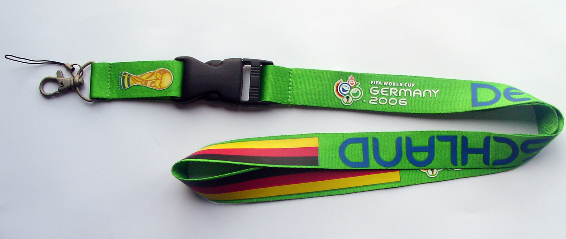 Customized Flat Polyester 90cm Silk Screen Lanyards Decoration Eco - Friendly