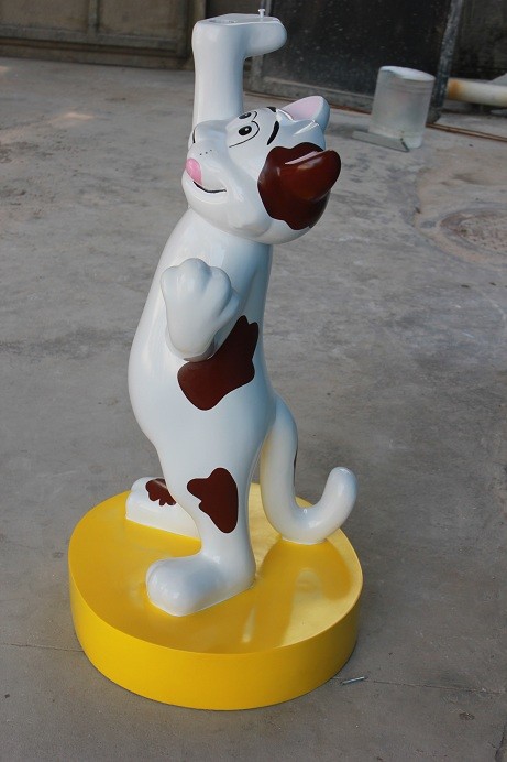 Outdoor Garden deco cartoon statue cat statue in garden/ plaza/ shopping mall