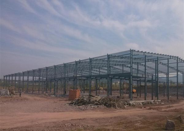 Pre engineered steel buildings metal large span logistics steel warehouse with