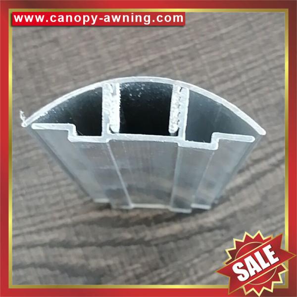 high quality aluminum Buckle Snap Connector profile for pc hollow polycarbonate
