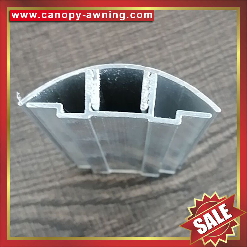 high quality aluminum Buckle Snap Connector profile for pc hollow polycarbonate sheets