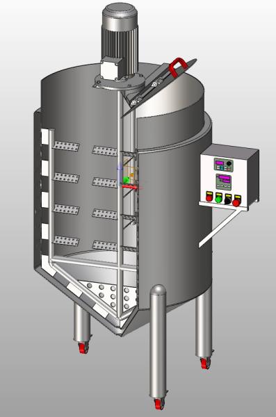 Quality OEM / ODM  Liquid Fertilizer Mixing Tank 220V Conical Mixing Tank for sale