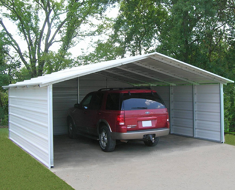 Small Car Garage Made of Galvanized Steel with C.Z Shape Purlin and Durable Materials