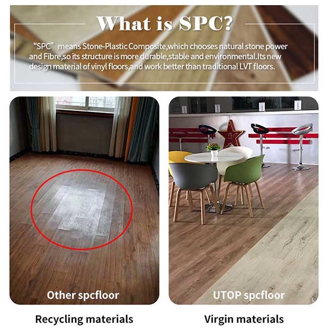 Rigid Core 4mm Spc Flooring Eir 100% Environment Protection Oem Service
