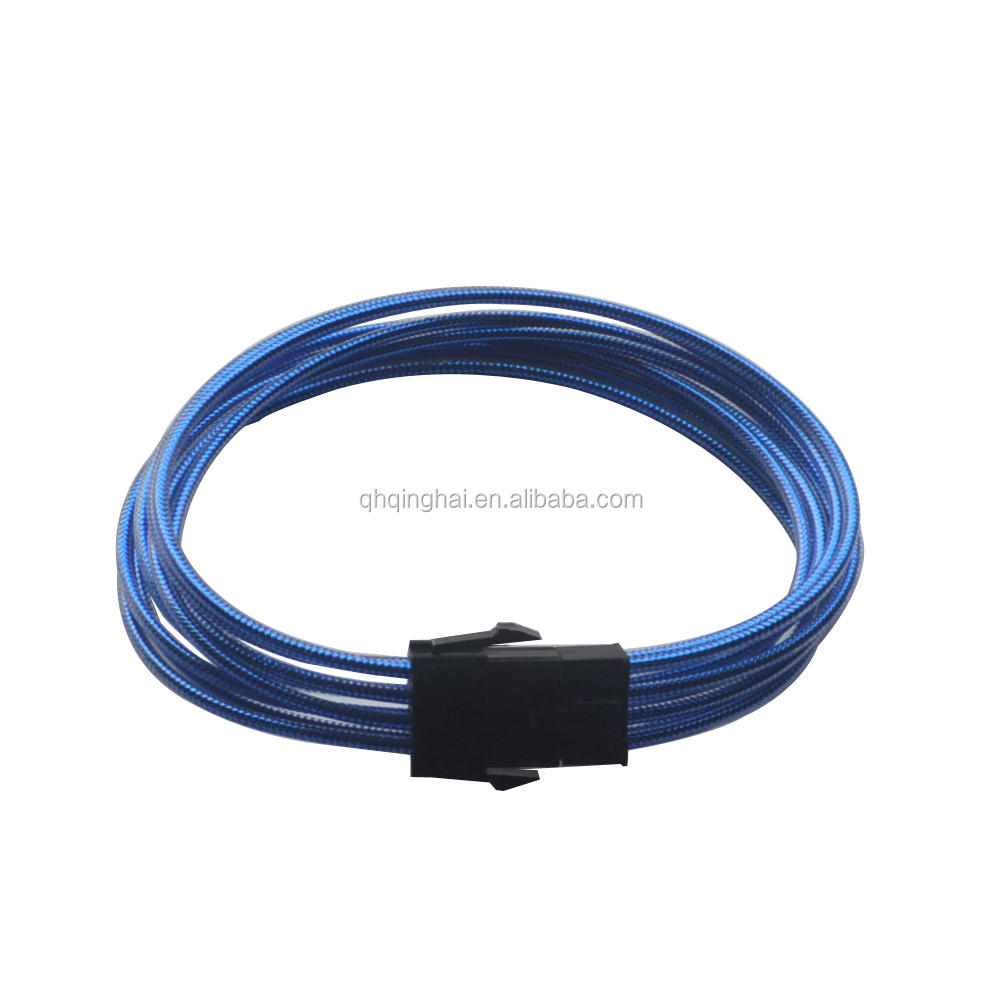 Single Sleeved 8 (4+4) Pin CPU Computer Usb Electric Wire Phone Charger Electric Extension Copper Steel Mobile Charger