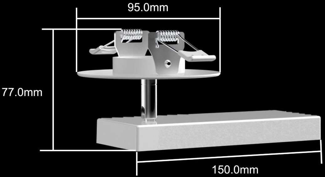 15 Wattage LED Down Light , LED Ceiling Downlights 50 - 95mm Cut Sheet