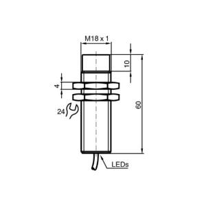 Pepperl+Fuchs NBN8-18GM60-WS Inductive Proximity Sensor 18mm Range M12 Connector