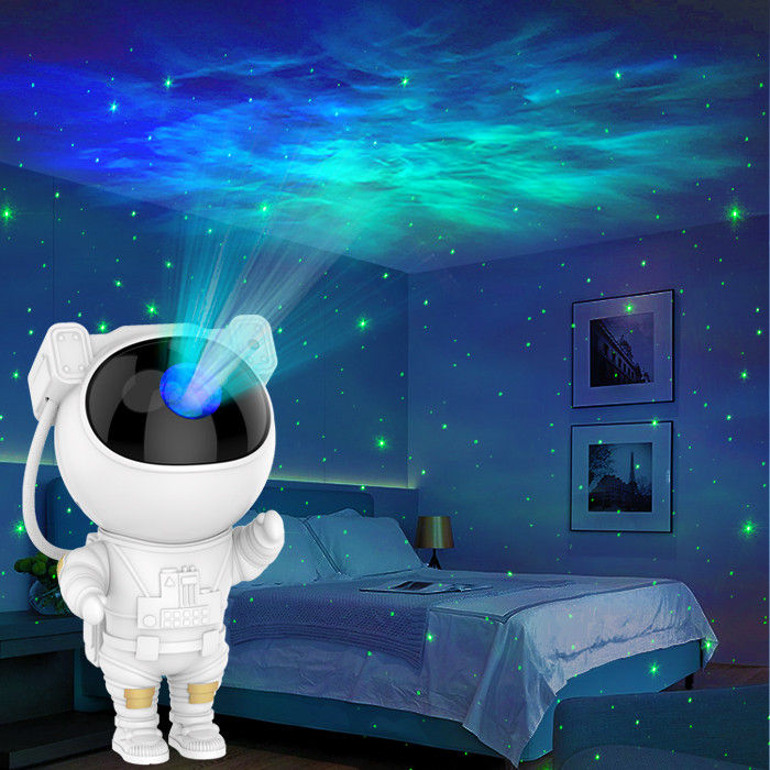 Durable Bedroom Astronaut Galaxy Star Projector Multiscene USB Plug In